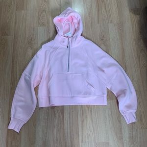 🎉SOLD🎉Lululemon Strawberry Milkshake Oversized Half Zip Scuba